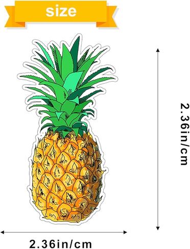 6 Pcs Pineapple Car Air Fresheners, Funny Pineapple Hanging Car Air Fresheners Long Lasting Cute Car Mirror Scented Hanging Car Decoration Ornaments Gift Interior Accessories for Men Women in Saudi Arabia