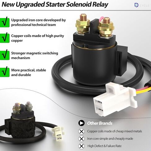Newly Upgraded Starter Solenoid Relay for Honda TRX300 Fourtrax 300 1988 1989 1990-2000 TRX200 Fourtrax 200 1984 TRX250 FOURTRAX 250 TRX250 Sportrax TRX400 Sportrax TRX125 FOURTRAX in Kuwait