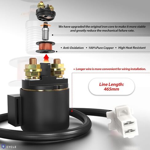 Newly Upgraded Starter Solenoid Relay for Honda TRX300 Fourtrax 300 1988 1989 1990-2000 TRX200 Fourtrax 200 1984 TRX250 FOURTRAX 250 TRX250 Sportrax TRX400 Sportrax TRX125 FOURTRAX in Kuwait