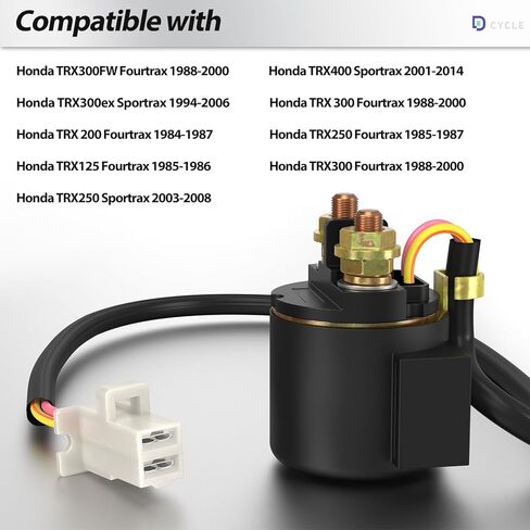 Newly Upgraded Starter Solenoid Relay for Honda TRX300 Fourtrax 300 1988 1989 1990-2000 TRX200 Fourtrax 200 1984 TRX250 FOURTRAX 250 TRX250 Sportrax TRX400 Sportrax TRX125 FOURTRAX in Kuwait