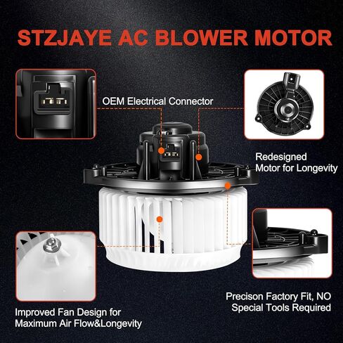 HVAC AC Blower Motor Fan Heater Motor Replacement 700247 79310-TF0-G01 Compatible with Honda for FIT 2009 2010 2011 2012 2013 2014 615-50209 79310TF0G01 in Saudi Arabia