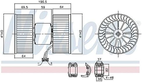 Nissens Blower Motor - 87196 in Kuwait