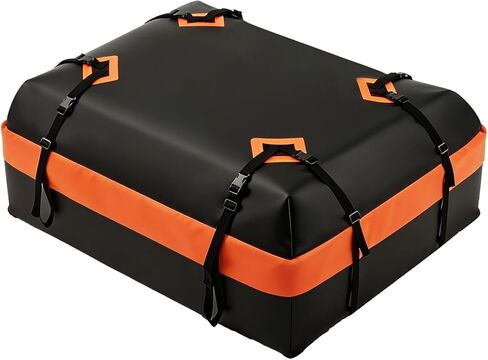 DUMOS Car Rooftop Cargo Carrier 20 قدم مكعب، حقيبة بولي كلوريد الفينيل مقاومة للماء لسقف السيارة، مع حصيرة مضادة للانزلاق، قفل الأمتعة المركب، الأشرطة المعززة وخطافات الأبواب، تناسب المركبات مع/بدون رفوف السقف in Kuwait