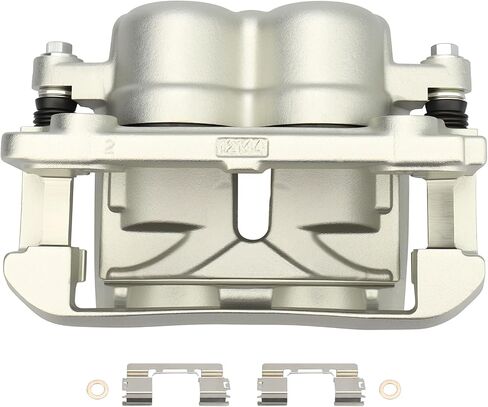 IRONTEK 18B4975 مجموعة فرجار الفرامل الأمامية اليسرى للسائق لعام 2005-2008 لفورد F-150، 2005-2008 لفورد لوبو، 2006-2008 لينكولن مارك LT، جانب السائق الأمامي الجديد قرص الفرامل الفرجار 18B4975 in Saudi Arabia
