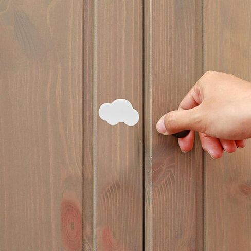 6pcs Cartoon Cloud-Shaped Soft Rubber Cabinet Knobs Dresser Drawer Handles White Nursery Room Door Pulls for ’s Closet Decor in Kuwait