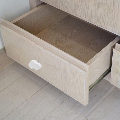 6pcs Cartoon Cloud-Shaped Soft Rubber Cabinet Knobs Dresser Drawer Handles White Nursery Room Door Pulls for ’s Closet Decor in Kuwait