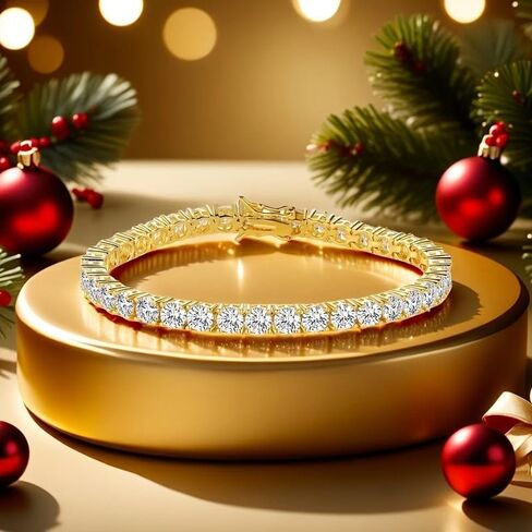 Luxury-inspired dazzling zircon tennis bracelet Minimalist women's everyday dating fashion jewelry accessory in Saudi Arabia