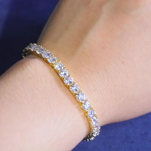 Luxury-inspired dazzling zircon tennis bracelet Minimalist women's everyday dating fashion jewelry accessory in Saudi Arabia