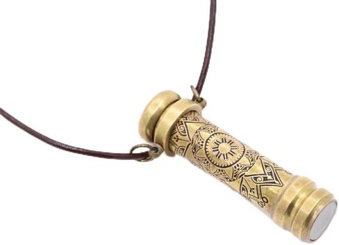 Brass Mini Kaleidoscope, Kaleidoscope Pendant, Kaleidoscope Kit, idea in Kuwait