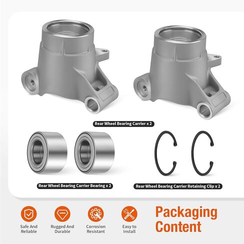 2PCS Rear Wheel Bearing Carrier and Bearing Kit for Polaris Sportsman 400 450 500 570 700 800 Hawkeye 325 400 2007-2025 5135563 in Saudi Arabia