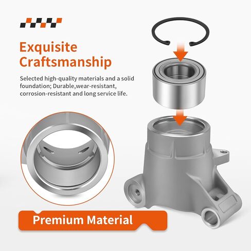 2PCS Rear Wheel Bearing Carrier and Bearing Kit for Polaris Sportsman 400 450 500 570 700 800 Hawkeye 325 400 2007-2025 5135563 in Saudi Arabia