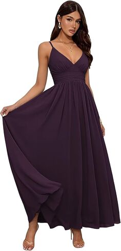 الخامس الرقبة الشيفون فساتين وصيفة الشرف السباغيتي الأشرطة فساتين السهرة الرسمية TQ031 in Kuwait