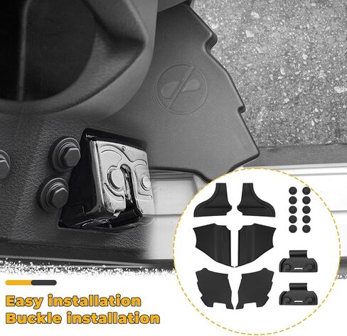 Full Set Middle Door Hinge Protective Cover Compatible with Toyota Sienna 2021-2025, Modification Middle Door Hinge Protection Cover of Below, Screw Dust Cover Decorative Accessories in Kuwait