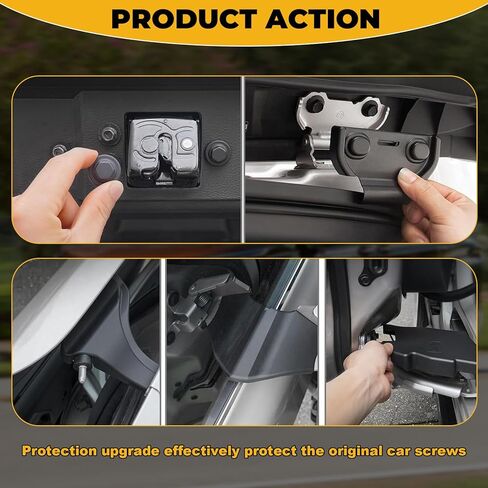 Full Set Middle Door Hinge Protective Cover Compatible with Toyota Sienna 2021-2025, Modification Middle Door Hinge Protection Cover of Below, Screw Dust Cover Decorative Accessories in Kuwait
