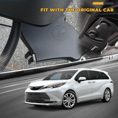 Full Set Middle Door Hinge Protective Cover Compatible with Toyota Sienna 2021-2025, Modification Middle Door Hinge Protection Cover of Below, Screw Dust Cover Decorative Accessories in Kuwait