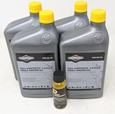 Briggs and Stratton 100074 Quart 5W-30 Synthetic Oil (4-Pack) and Fuel Treatment in Saudi Arabia