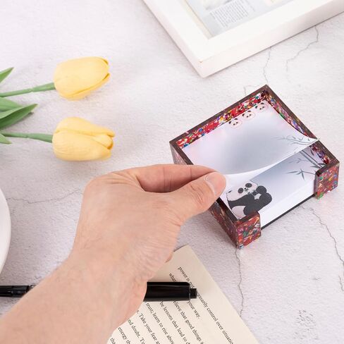 Confetti Acrylic Sticky Note Holder Cute, Self Stick Note Pad Holder, Memo Pad Dispenser Organizer for School Office Home Desk Accessories in Saudi Arabia