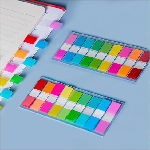 360 Pcs Transparent Sticky Tabs Page Flags & Index Tabs - Sticky Markers for Notebooks, Books, File Organizer in Saudi Arabia