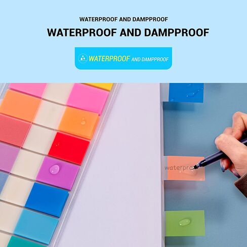 360 Pcs Transparent Sticky Tabs Page Flags & Index Tabs - Sticky Markers for Notebooks, Books, File Organizer in Saudi Arabia