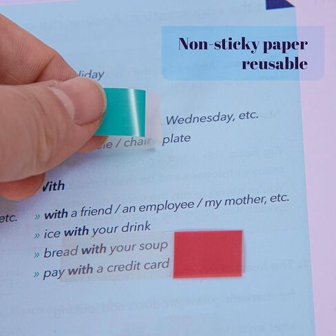 360 Pcs Transparent Sticky Tabs Page Flags & Index Tabs - Sticky Markers for Notebooks, Books, File Organizer in Saudi Arabia