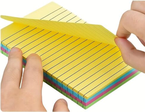 100 Pages Colorful Sticky Notes | Creative Memo Pad, Four Colors, Tear-Off Notepads, Suitable for Office, Home,School (2.99in *2.99in) in Saudi Arabia