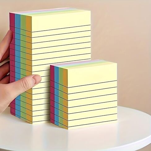 100 Pages Colorful Sticky Notes | Creative Memo Pad, Four Colors, Tear-Off Notepads, Suitable for Office, Home,School (2.99in *2.99in) in Saudi Arabia