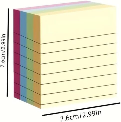 100 Pages Colorful Sticky Notes | Creative Memo Pad, Four Colors, Tear-Off Notepads, Suitable for Office, Home,School (2.99in *2.99in) in Saudi Arabia