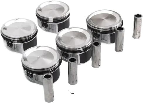 Piston And Ring Set Kit 83MM Compatible With 2.5 L T B5254T L5 Gas Engine 2002-2012 For S40 S60 S80 C30 C70 XC90 2.5T T5 in Saudi Arabia
