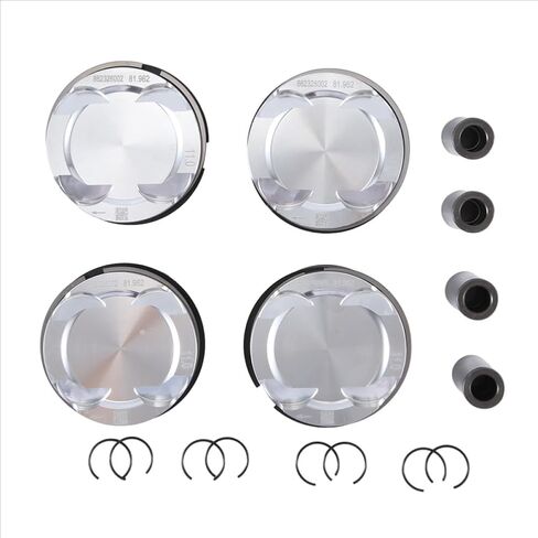 Engine Pistons Rings Set 82.00mm Compatible With Automotive Motorcycle Parts F55 F56 G30 120I 220I 11258657760 11258678931 11258618503 11258638450(Silver) in Kuwait