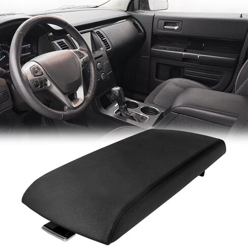 G-PLUS Armrest Center Console Lid Cover, Compatible with Ford Flex 2013 2014 2015 2016 2017 Black Arm Rest Lid in Saudi Arabia