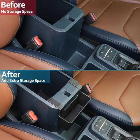 صندوق تخزين جانبي لوحدة التحكم الجانبية من CHEAYAR Gear Shift متوافق مع Ford Maverick 2022 2023 2024 2025، صندوق تخزين جانبي للتحكم المركزي، ملحقات منظم صينية جانبية لوحدة التحكم المعلقة (صندوق مسند الذراع-b) in Saudi Arabia
