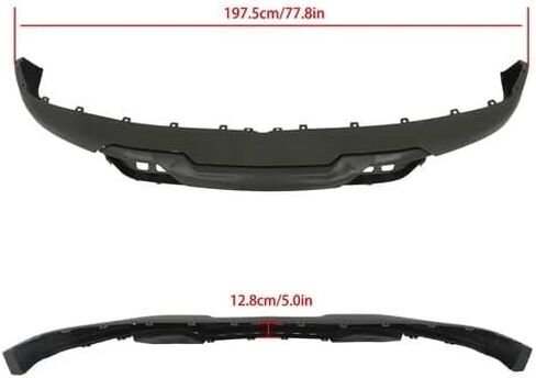 Front Bumper Valance & Chrome Skid Plate Set Fit For 2016 2017 2018 2019 Chevy Silverado 1500 With Tow Hook Holes, OE Replace for 84029815,23243083 (16-19) in Saudi Arabia