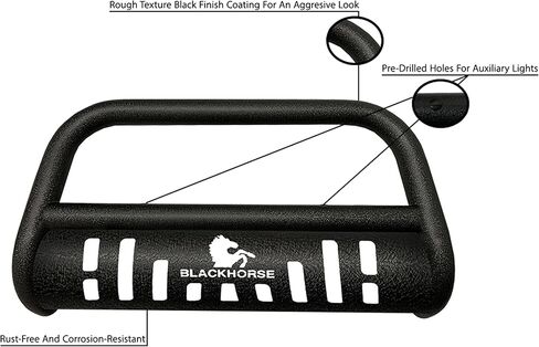 Black Horse Bull Bar-T Textured Black Compatible with 2006-2010 Ford Explorer|2006-2010 Ford Explorer-CBT-C205SP in Saudi Arabia
