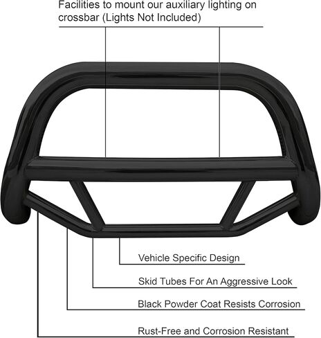 لوح بلاك هورس ماكس بول مانع للانزلاق باللون الأسود متوافق مع 03-17 Ford Expedition/Lincoln Navigator|04-26 Ford F-150-MBB-FOE2011 in Saudi Arabia