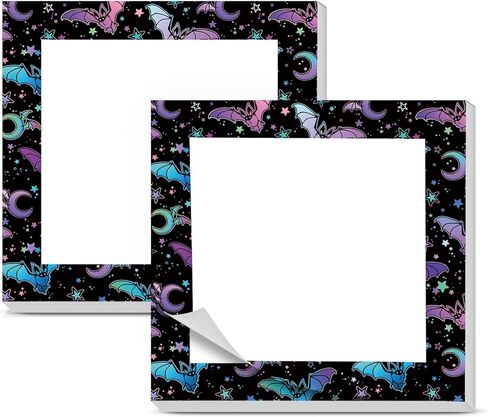 Sticky Notes 3x3 inch, 2 Pack Cute Bright Self-Stick Pads, Funny Adhesive Sticky Note Memo Pad Office Decor Cute Colorful Cats in Kuwait