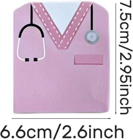 Nurse's Uniform-Shaped Sticky Notes - 10-Pack Assorted Colors Self-Adhesive Memo Pads for Nursing Essentials, 200 Sheets Medical Themed Memo Pad, Personality Stationery in Kuwait