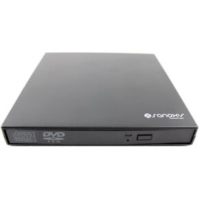Slim USB 2.0 External Portable 24x CD-Rw.8xDVD 24xcd-ROM USB Combo DRIVE-USB2-CDDVDCOMBO (Black)