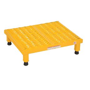Vestil AHW-L-1924 Steel Adjustable Work-Mate Stands 23-1/2 in. x 19-9/16 in. x 6-3/4 in. 500 Lb. Capacity Yellow