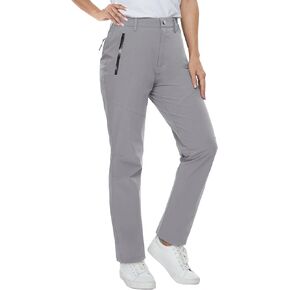 MAGCOMSEN Women's Pants Quick Dry Water Resistant Outdoor Hiking Pants Zipper Pockets Lightweight Pants