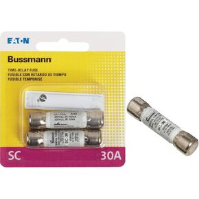 Bussmann BP/SC-30 30 Amp Time-Delay Class G Melamine Tube, 600V UL Listed (Pack of 2)