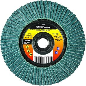 Forney 71925 4 1/2" Double-Sided Flap Disc, 40/Grits