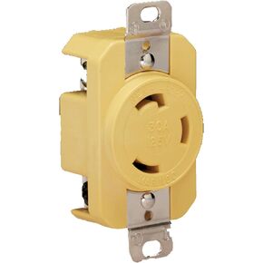 Marinco 305CRR Marine Electrical Receptacle (30-Amp, 125-Volt, Female, Yellow)