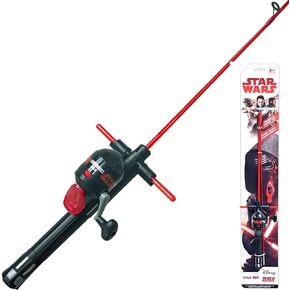 Zebco Star Wars Spincast Reel and Fishing Rod Combo, QuickSet Anti-Reverse Fishing Reel