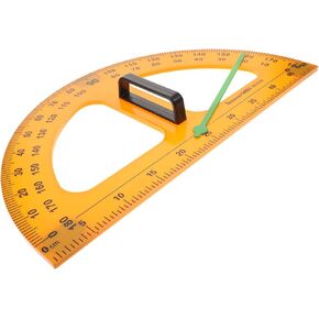 Kisangel Magnetic Protractor Math Classroom Teaching Geometry Measurement Tool with Detachable Handle for Blackboard Drawing Tool
