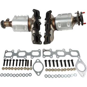 Catalytic Converter Compatible with 2013-2015 Ford Explorer Front Left and Right (Pack of 2)