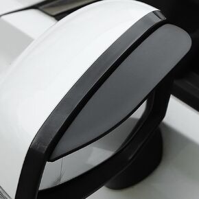 Car Rearview Mirror Rain Eyebrow Shield,Car Mirror Rain Protector,Mirror Visor Guard for Most Car, Truck and SUV(Carbon Fiber,2Pack)