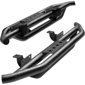 Tyger Auto Star Armor Compatible with 2007-2018 Jeep Wrangler JK 2-Door | TG-JA2J2240B | Side Step Rails Nerf Bars Running Boards