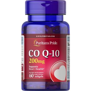 Puritan's Pride Q Sorb Coq-10 200 Mg 1 Bottle 60 Softgels