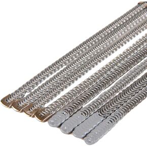 Porcelynne Stainless Steel Spiral Corset Boning Stays - 1/4" Width - 15" Length - 4 Pieces
