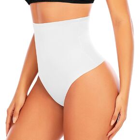 Werena Tummy Control Thong Shapewear For Women Seamless High Waist Shaping Thong Panties Body Shaper Girdle Underwear